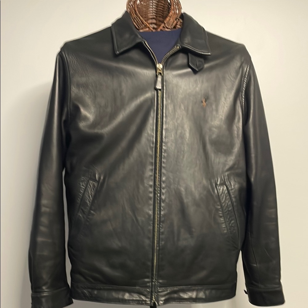 Polo by Ralph Lauren Leather Jacket in Classic Back!